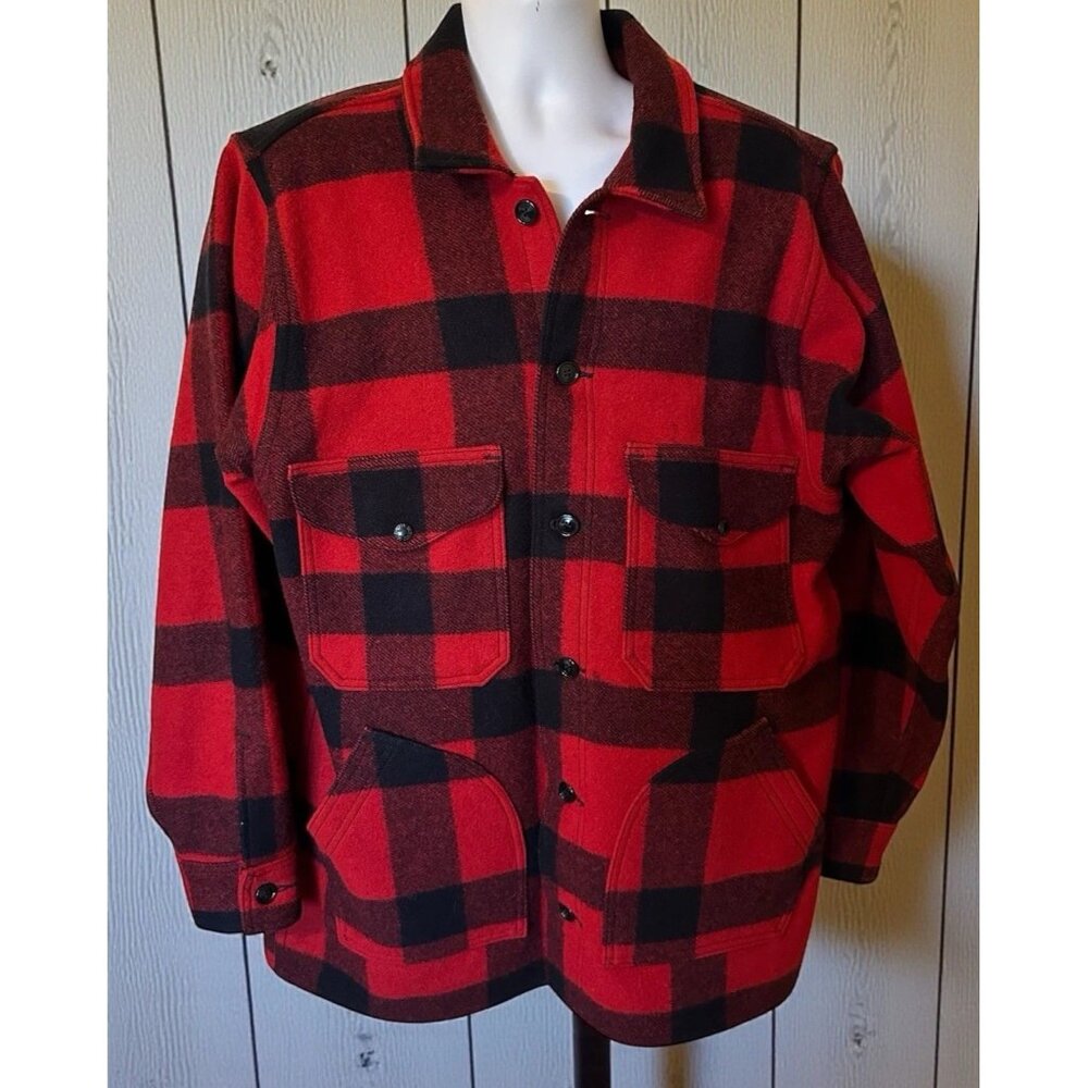 Filson Red and Black Plaid Jacket
